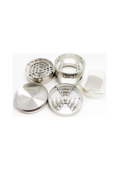 Çekmeceli 60 Mm. Tütün Baharat Silver Herbal Parçalayıcı Pz38slv