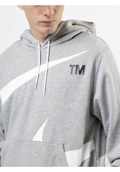 Nike Sportswear Swoosh Erkek Sweatshirt Kapşonul Gri
