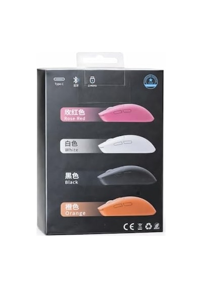 3 Modlu Kablosuz Mouse Type-c Şarjlı Bluetooth + 2.4ghz Dual Mode 6400 Dpı Ultra Uzun Mesafe Bağlantı Hafif Tasarım 5 Milyon Tıklama Dayanımı S203 Gaming Chip Ergonomik Mouse Pro Y