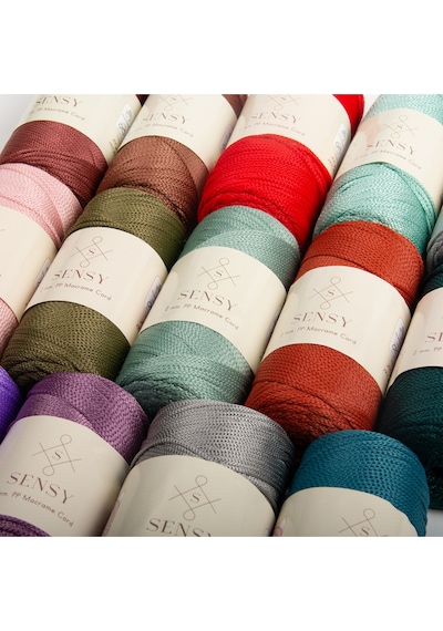 2 Mm - 200 Gr Polyester Makrome Ipi Ten Rengi 230 M Polyester Makrome Ip Supla Ip Ve Çanta Ipliği
