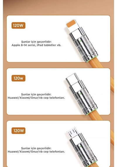 Torima U160 Siyah 3 In 1 USB To Type-C Lightning Micro Uçlu Şarj Data Kablosu