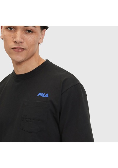 Siyah Fila T-shirt Chest Pocket Su411111 Siyah