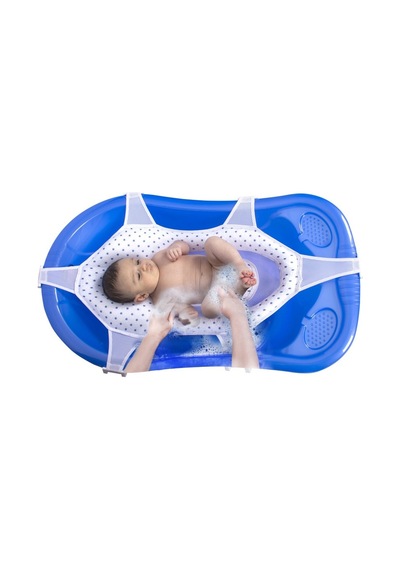 Sevi Bebe Art-689 Lacivert Puantiye Lüks Bebek Banyo Küvet Filesi