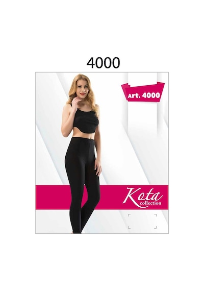 4000 Uzun Paça Katlama Tayt SiYAH