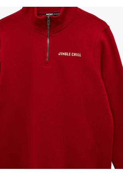 Koton Uzun Kollu Şardonlu Yarım Fermuarlı Yılbaşı Baskılı Sweatshirt Kırmızı 6wam70251mk Kırmızı Koton Uzun Kollu Şardonlu Yarım Fermuarlı Yılbaşı Baskılı Sweatshirt Kırmızı 6wam70251mk Kırmızı