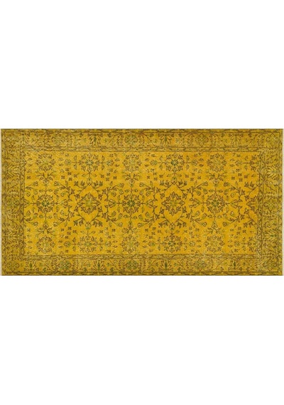 Eşsiz Anadolu Vintage Eskitme El Dokuma Halı 1,12 X 2,14 Cm 9035