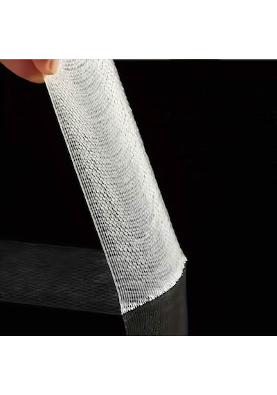Örgülü Çift Taraflı Bant 20mm 20 Metre Fiber Takviyeli Dokuma Örgü Bez Destekli Silikon Yapıştırıcı