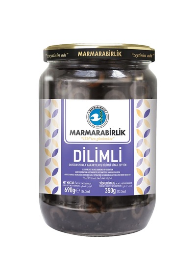 5 Adet Marmarabirlik Dilimli Siyah Zeytin 350 G