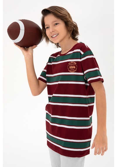 U.s. Polo Assn. Erkek Çocuk Bordo Tişört Basic 50295559-vr014 Bordo