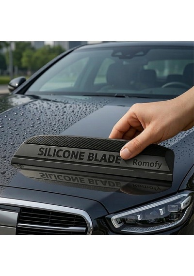 Premium Silikon Araç Su Çekici Çizmez - Su Lekesi Önleyici Araba Slikon Çekçek Cam Ve Kaporta S