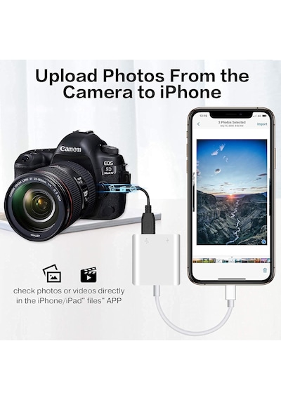 Nk101 Apple İphone İpad Lightning To Usb 3.0 Kamera Adaptörü