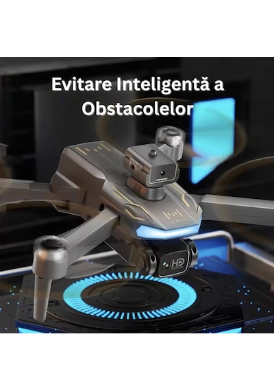 M104 Kameralı Drone Ekranlı Kumanda Optik Akış Hd Çekim 360 Roll Led Işıklı Yedek Pilli