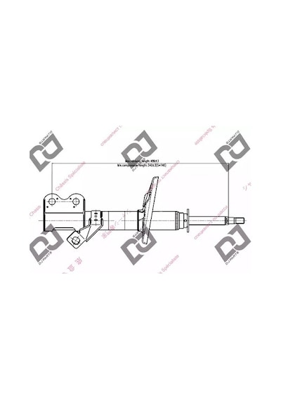 AMORTISOR ON SAG SOL TAKIM  323 01-03 DS1193GS DS1194GS DJPARTS
