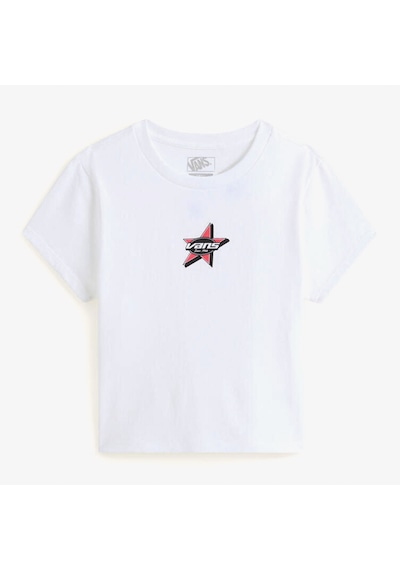 Vans Starmarked Kadın Beyaz T-shirt Vn000swbwht1