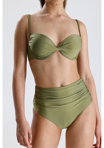 Magic Form Yüksek Bel Toparlayıcı Bikini Alt Yeşil - 728500066 Yeşil