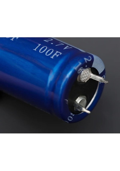 100f 2.7v Süpercap 22x45mm Dıp Süper Kapasitör Enerji Depolama Güneş Rüzgar Akü Batarya Güç
