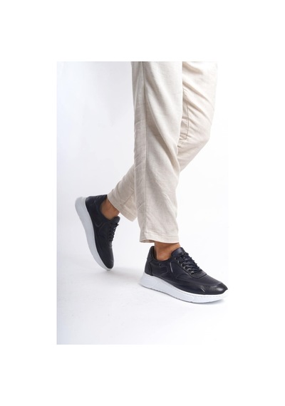Mubiano Hakiki Deri Mbknt2090-lcv Erkek Lacivert Sneaker & Spor Ayakkabı Lacivert