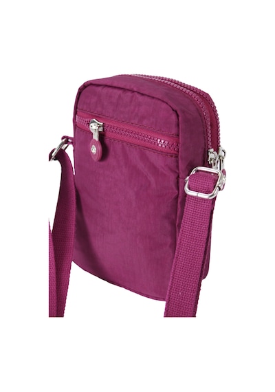 M 227 Mega Bag Krinkıl Kumaş Unisex Küçük Omuz Çantası, Telefonluk Bordo