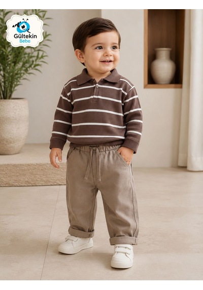 Canöz Bebe Triko Sweat Erkek Keten Pantolonlu İkili Takım 9-24 Aylık -ay3961573 - Kahverengi Canöz Bebe Triko Sweat Erkek Keten Pantolonlu İkili Takım 9-24 Aylık -ay3961573 - Kahverengi
