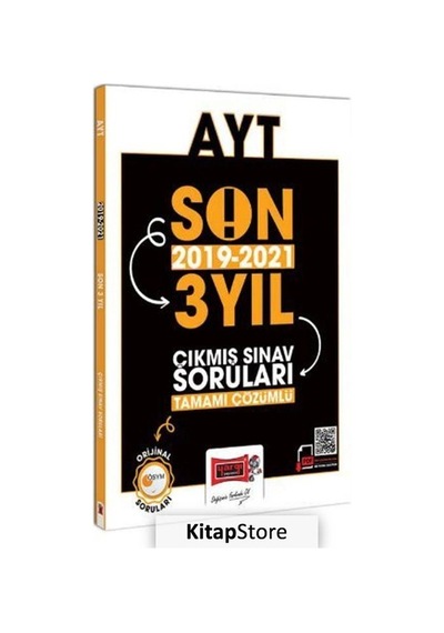 AYT Son 3 Yıl 2019 - 2021 Tamamı Çözümlü Çıkmış Sorular- Yargı Yayınları
