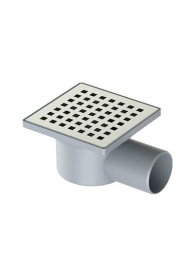 Krom Yer Süzgeci 10x10-50 Yandan