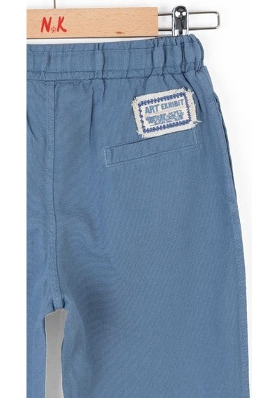 Nk Kids Erkek Çocuk Pamuklu Beli Lastikli Pantolon-13825-indigo İndigo