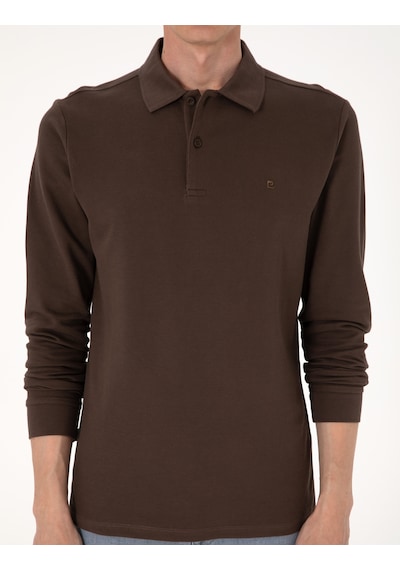 Pierre Cardin Erkek Koyu Kahverengi Sweatshirt 50314048-vr084 Koyu Kahverengi