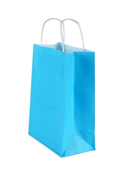 Mavi Kraft Çanta Orta Boy 25x12x31 Cm 25 Adet