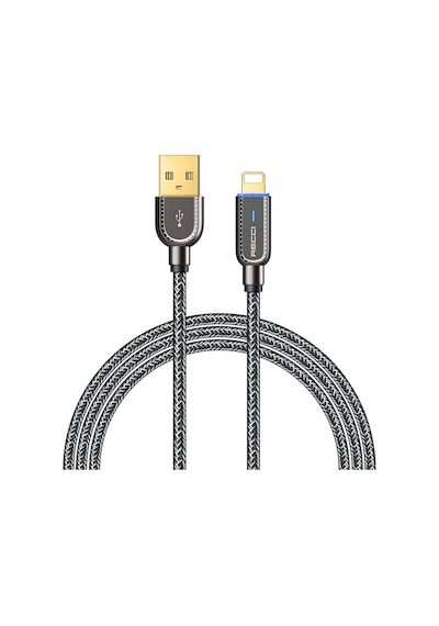 Recci RS02L Smart Power-Off Serisi Lightning to USB-A 1M Hızlı Şarj Kablo