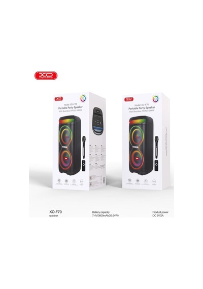 Özel Üretim Ses Sistemi Renkli Eğlence Müzik Aleti F70 40w Rgb Işıklı Karaoke Parti Hoparlörü
