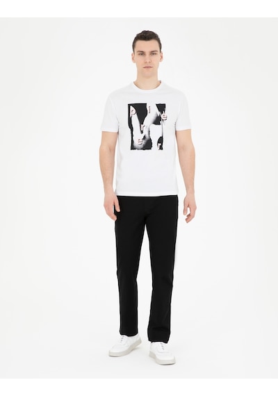Pierre Cardin Erkek Beyaz Tişört 50282065-vr013 Beyaz