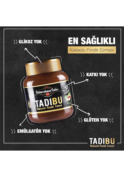 Abdurrahman Tatlıcı Tadıbu Kakaolu Fındık Ezmesi 4 x 330 G