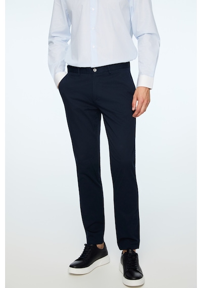 Morven Erkek Lacivert Pamuk Trend Düz Slim Fit Chino Pantolon 26ys003007200 Lacivert Morven Erkek Lacivert Pamuk Trend Düz Slim Fit Chino Pantolon 26ys003007200 Lacivert