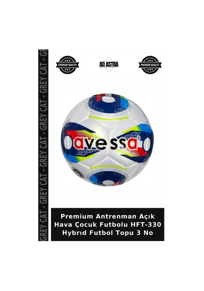 Premium Antrenman Açık Hava Çocuk Futbolu Hft-330 Hybrıd Futbol Topu 3 No Çok Renkli