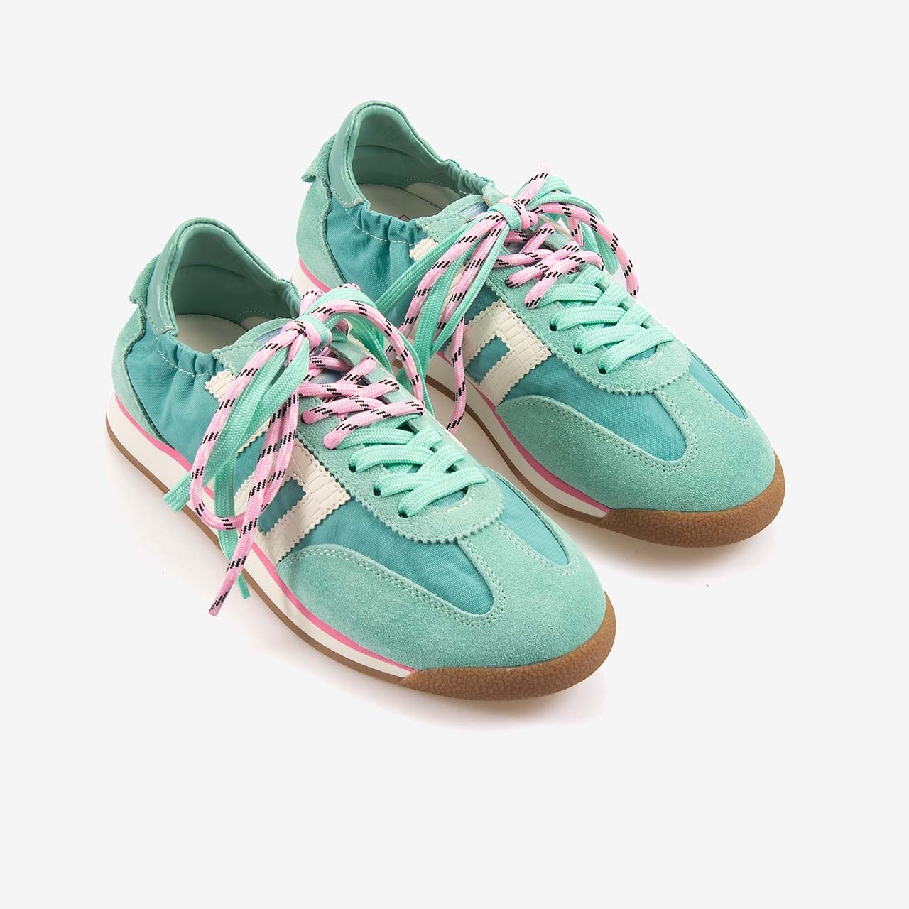 Back70 Kadın Bağcıklı Süet Spor & Sneaker Ayakkabı A26 Mavi