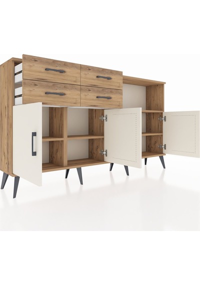 Arges Konsol 4 Raflı 4 Çekmeceli 4 Kapaklı 176x30x99 Çam-aytaşı/çam Aytası/atlas Çam - Atlas Çam Arges Konsol 4 Raflı 4 Çekmeceli 4 Kapaklı 176x30x99 Çam-aytaşı/çam Aytası/atlas Çam - Atlas Çam