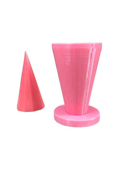 Rufus Concept Prizma Ongen 3d Silikon Mum Kalıbı Beyaz