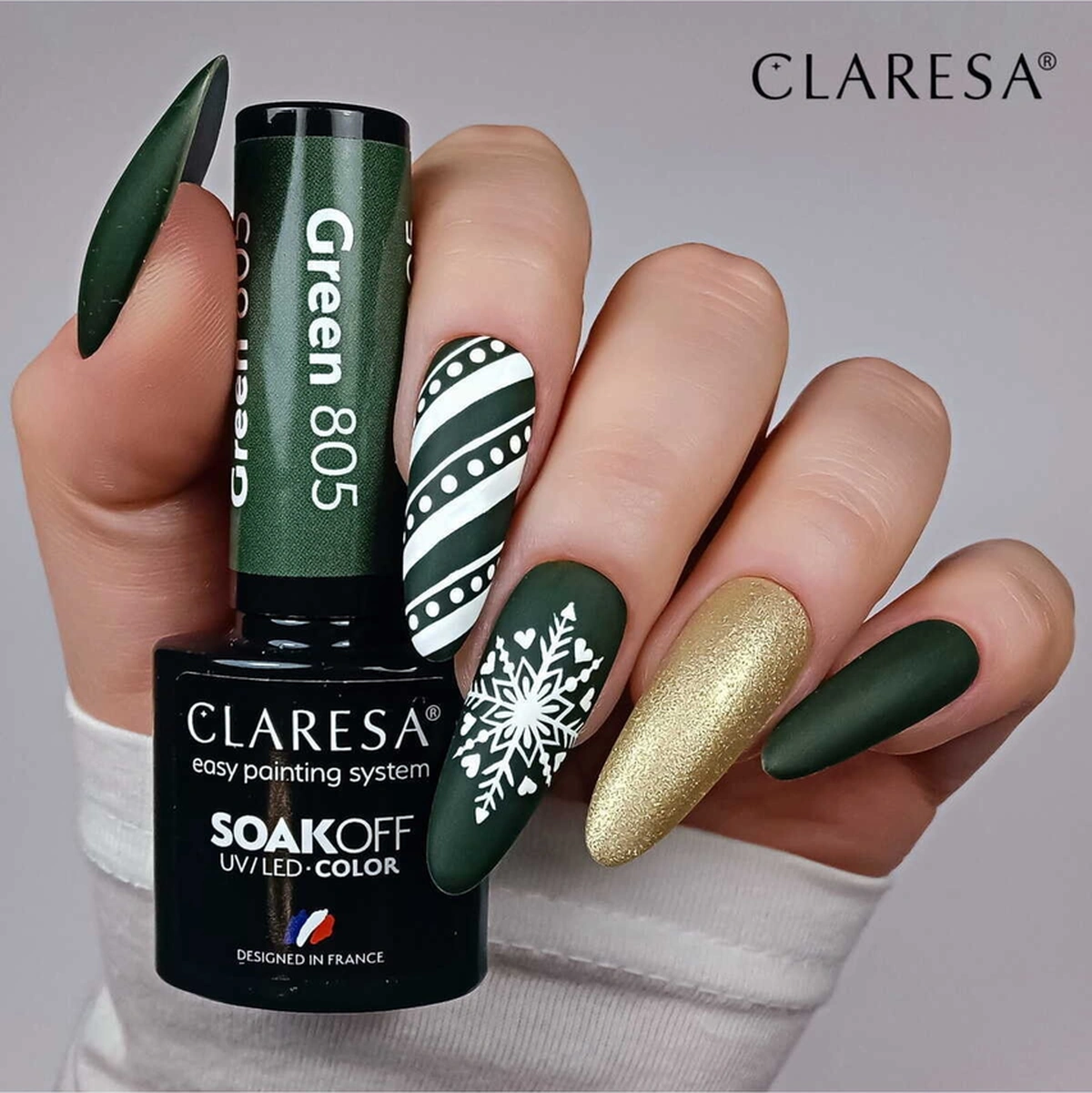 Claresa Kalıcı Oje Green Koyu Orman Yeşil 805 5gr