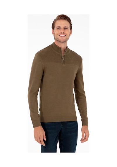 Pierre Cardin Erkek Koyu Haki Kazak /triko 50300532-vr111 Koyu Haki