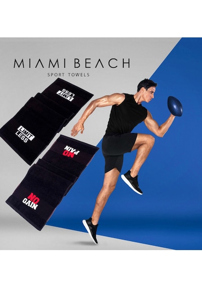 Spor Havlusu %100 Pamuklu 30x100cm Gym Fitness Havlusu Golf Boks Tenis Havlusu Siyah