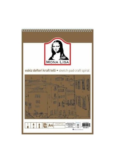 Südor Eskiz Defteri Kraft Mix A4 Telli 100 G 50 Yp Mn23-4