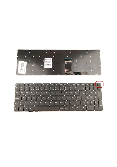 Lenovo Uyumlu Ideapad 110 Touch-15Acl Klavye Siyah Türkçe