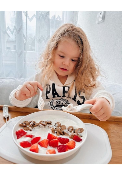 Vakumlu Bebek Çocuk Tabak Ve Mama Altlığı Seti Pembe