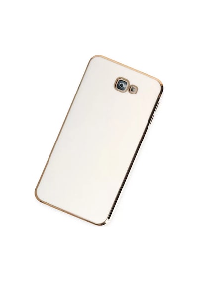 Newface Samsung Galaxy J7 Prime Kılıf Volet Silikon - Beyaz