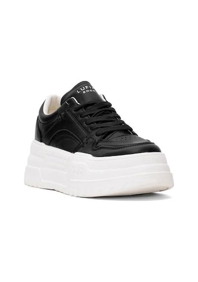 Lufian Darla Kadın Hakiki Deri Klasik Sneaker Siyah 121230020 Siyah