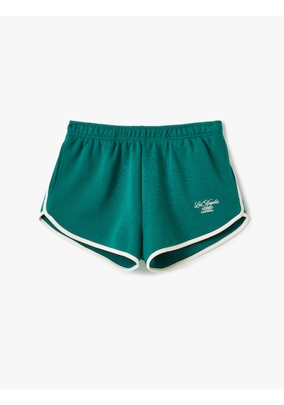 Koton Cep Detaylı Beli Lastikli Slogan Baskılı Biyeli Slim Fit Mini Şort Yeşil 5sal40062ık Yeşil Koton Cep Detaylı Beli Lastikli Slogan Baskılı Biyeli Slim Fit Mini Şort Yeşil 5sal40062ık Yeşil
