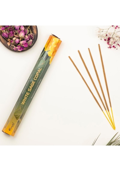 Aromatika Beyaz Adaçayı & Copal Aromalı Premium Çubuk Tütsü