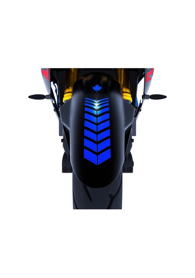 2 Adet Sport Motosiklet Çamurluk Reflektif Mavi Kask Sticker Çınar Extreme