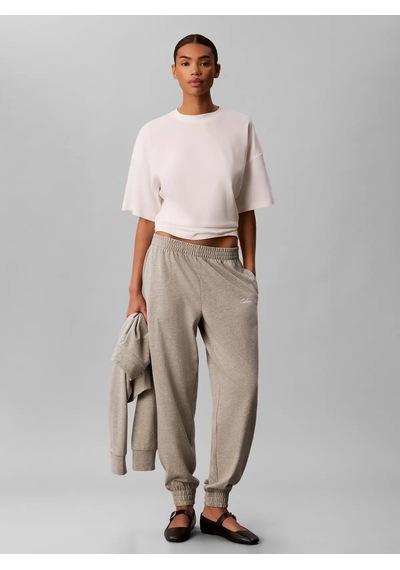 Calvin Klein Heavy Jersey Jogger-, P7a Bej Kadın Eşofman Altı Gri
