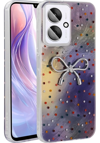 Xiaomi Poco C65 Kılıf Kamera Korumalı Figürlü Zore Ponti Silikon Kapak